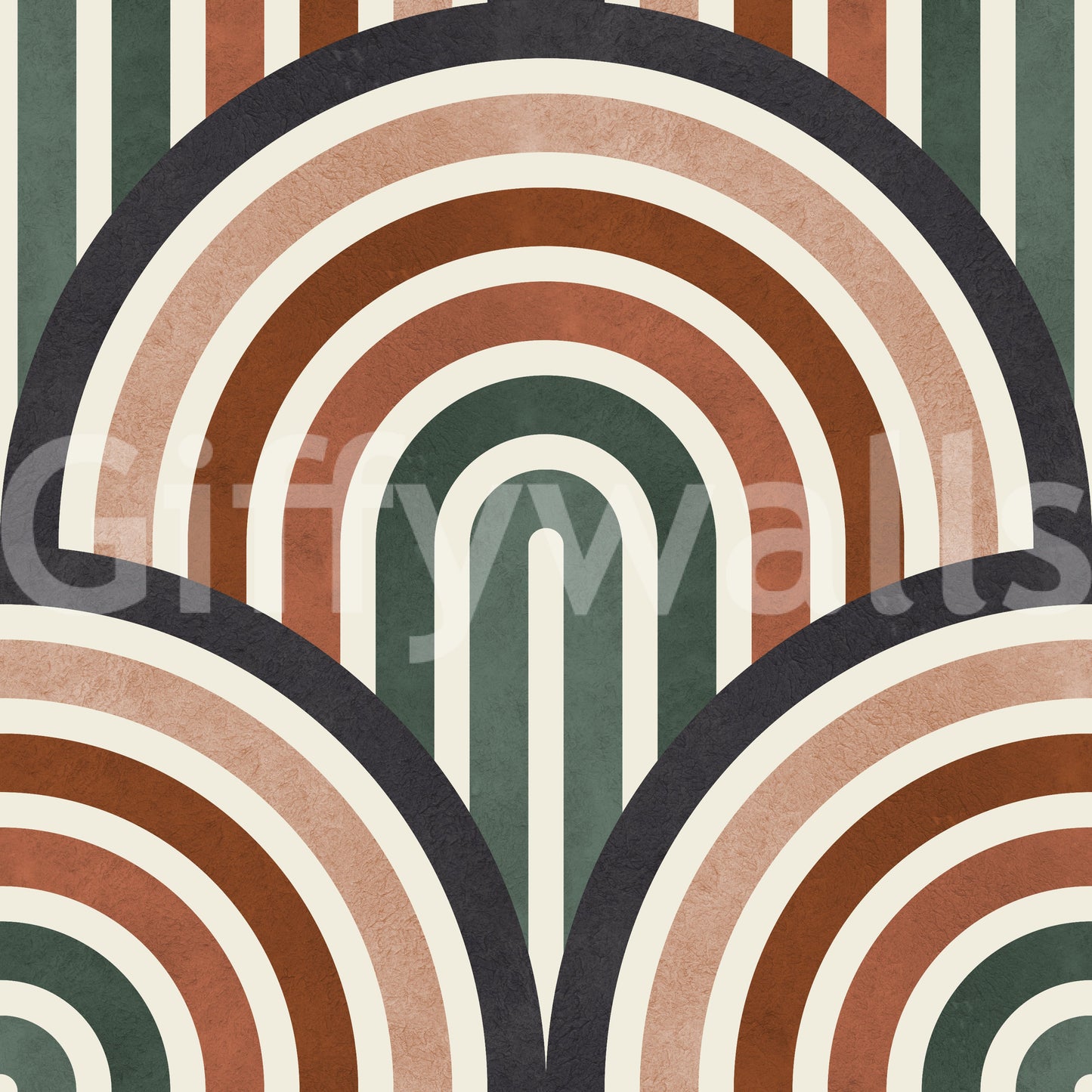 The design is non-realistic and interpretive.

