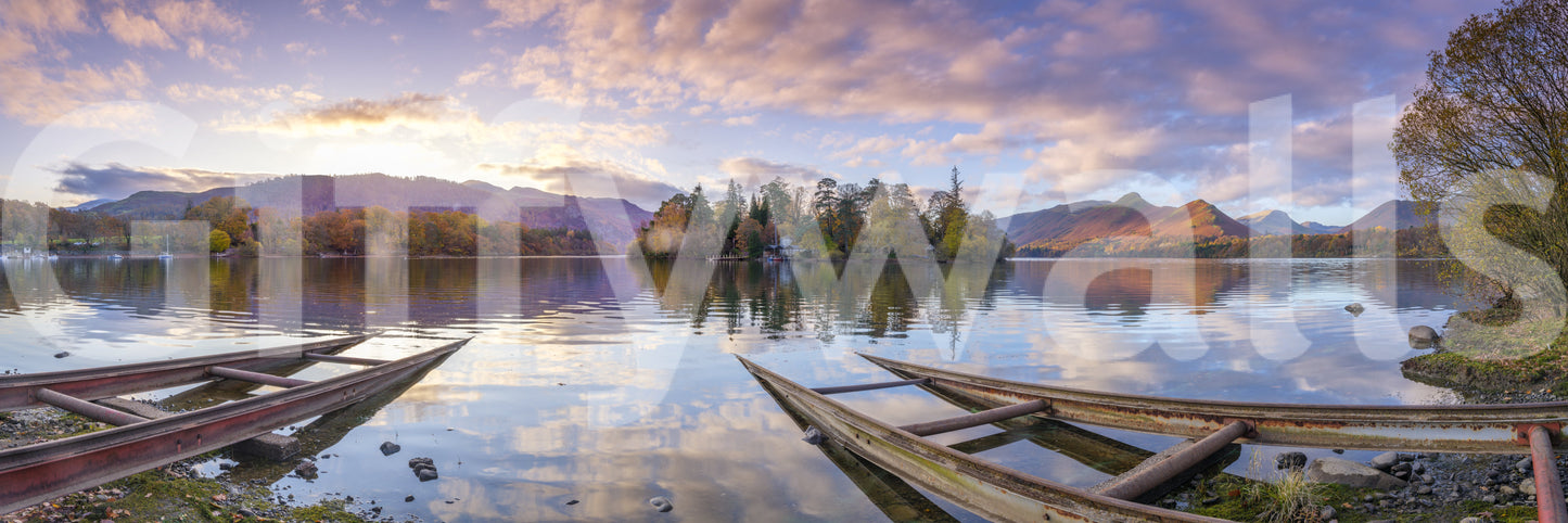 The image captures the natural beauty of a lakescape.

