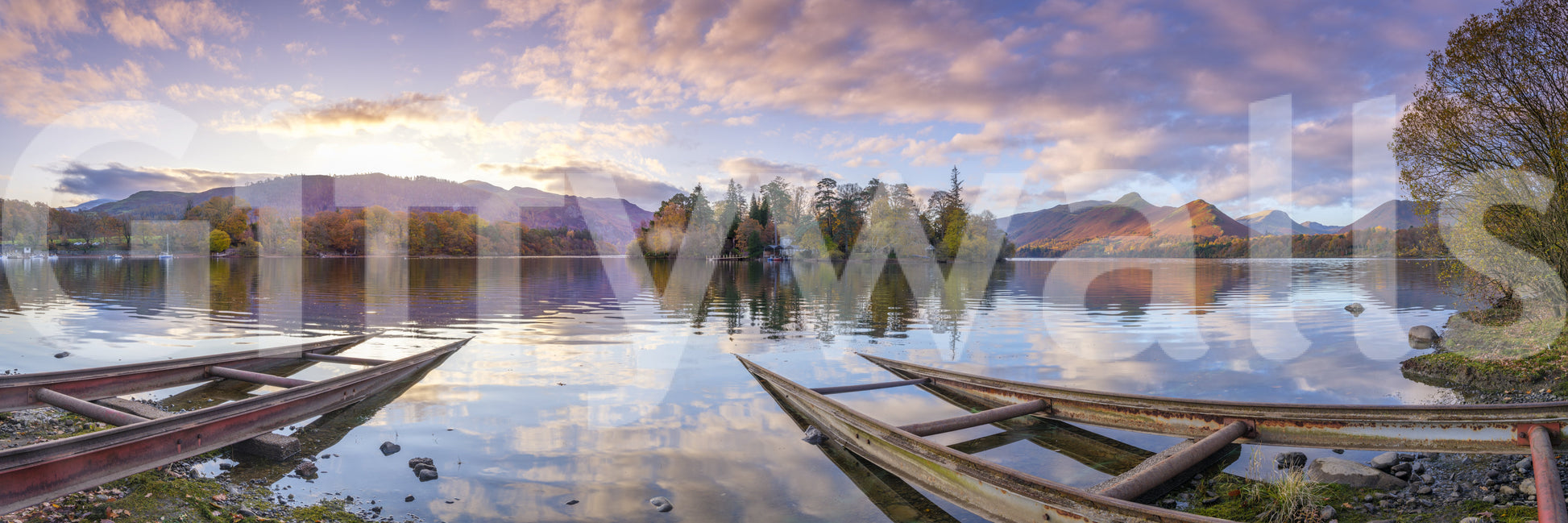 The image captures the natural beauty of a lakescape.


