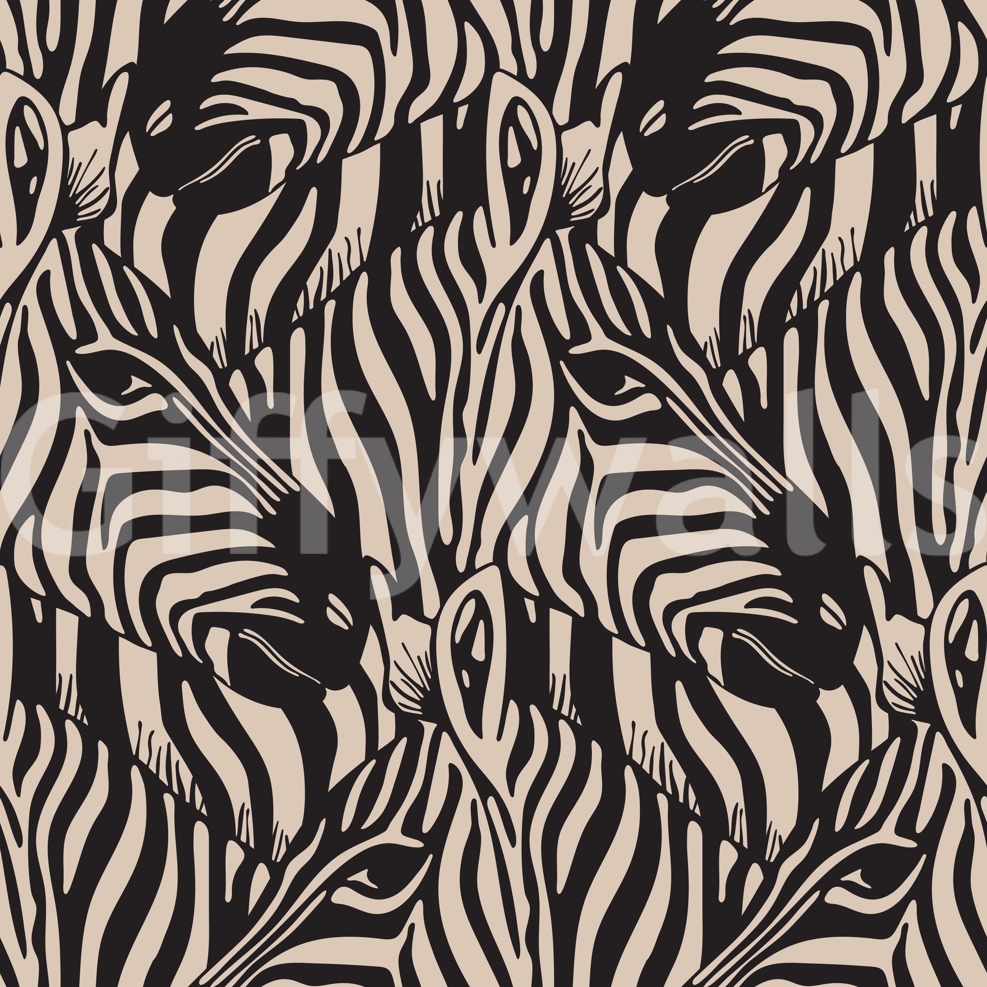 The design is non-realistic and interpretive.

