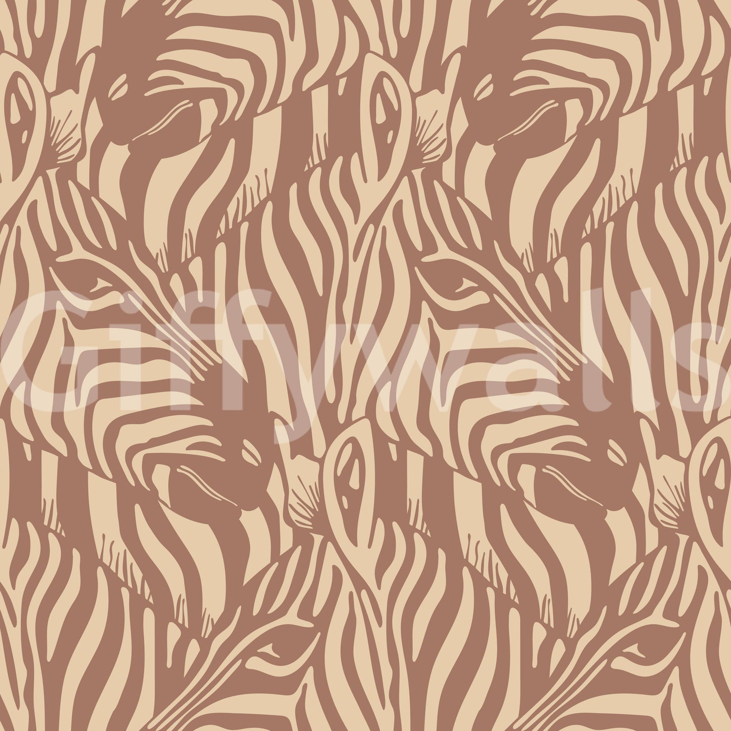 The design is non-realistic and interpretive.

