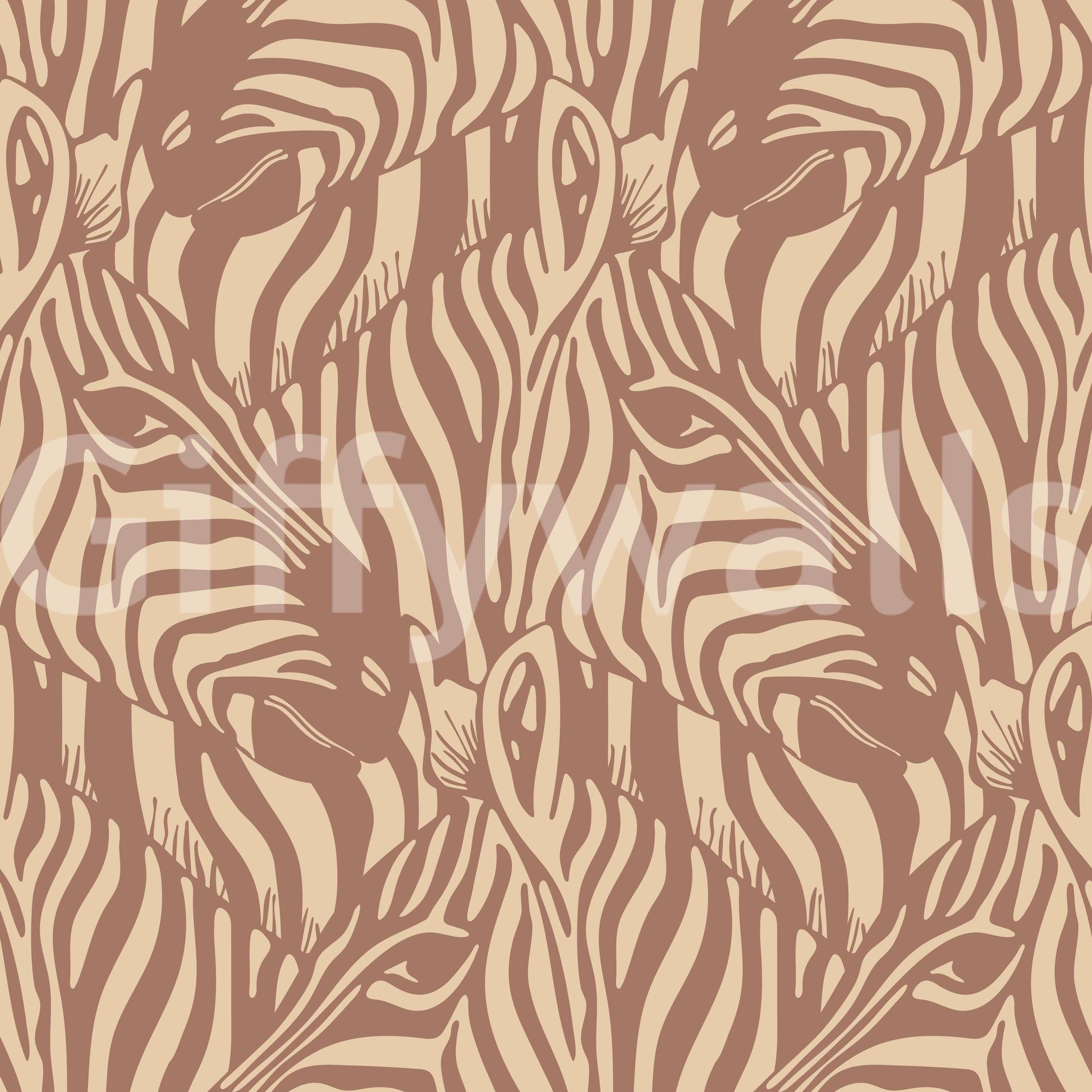 The design is non-realistic and interpretive.

