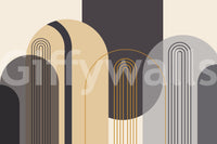 The design is non-realistic and interpretive.

