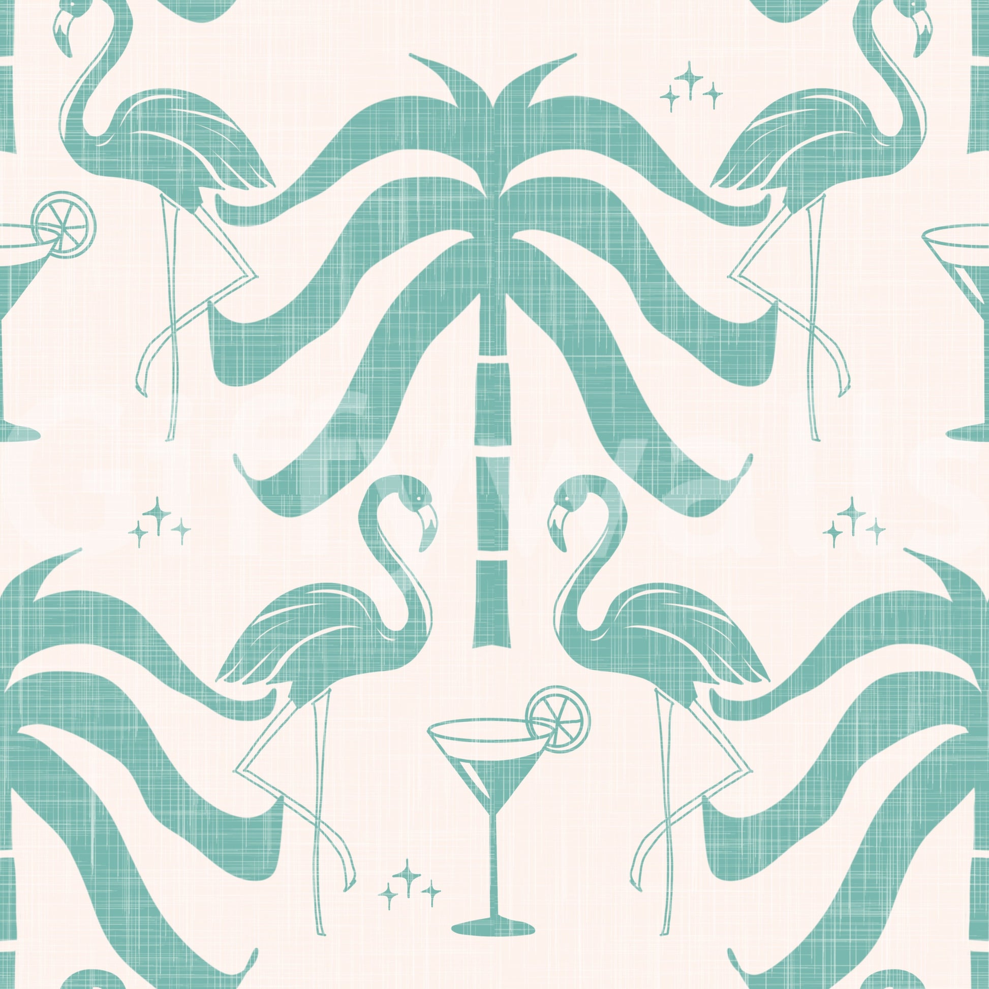 The design is non-realistic and interpretive.

