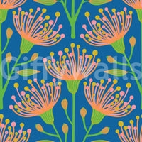 The mural acts as a beautiful and calming focal point.