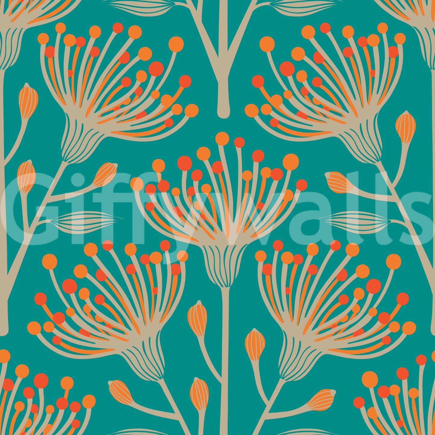 The design is non-realistic and interpretive.

