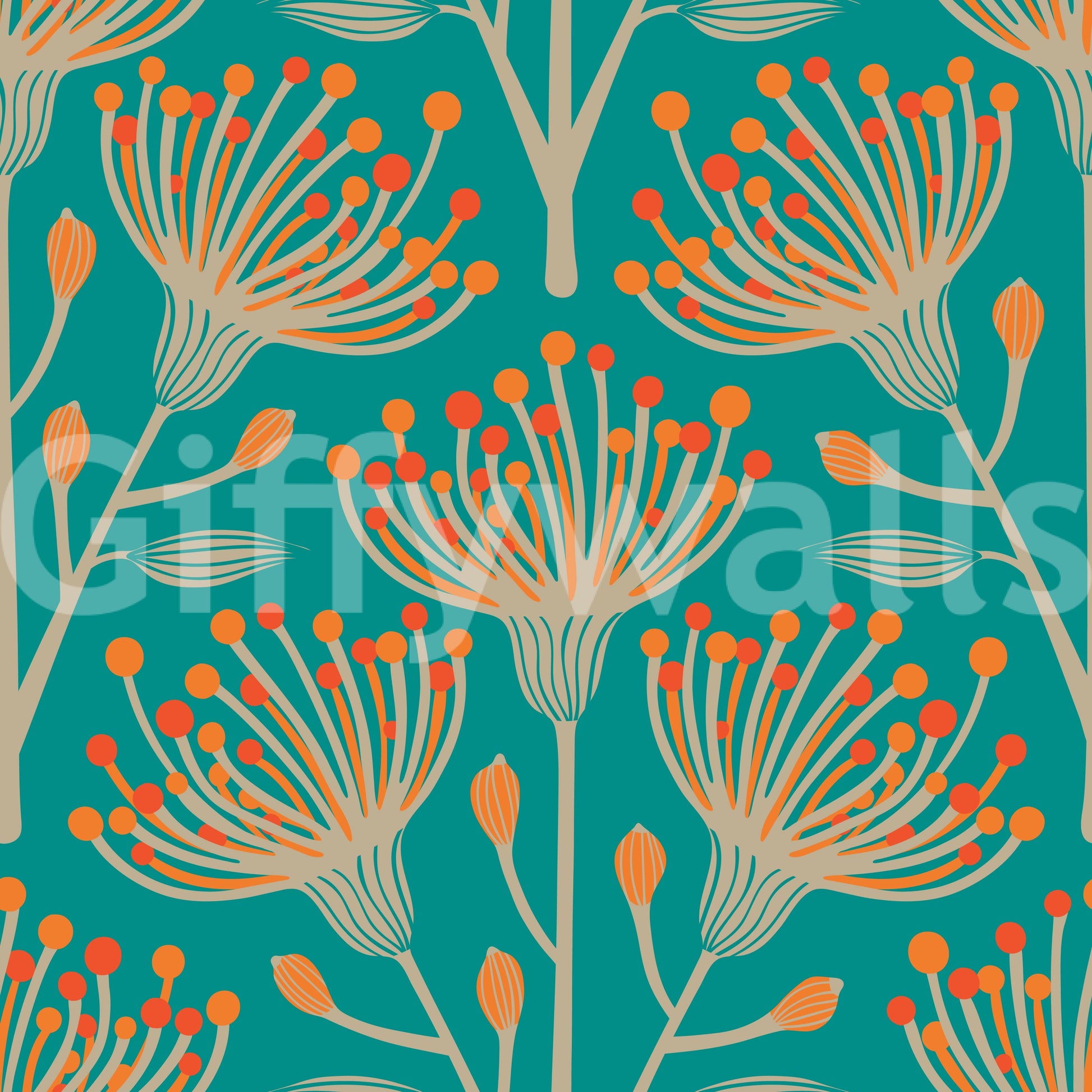 The design is non-realistic and interpretive.

