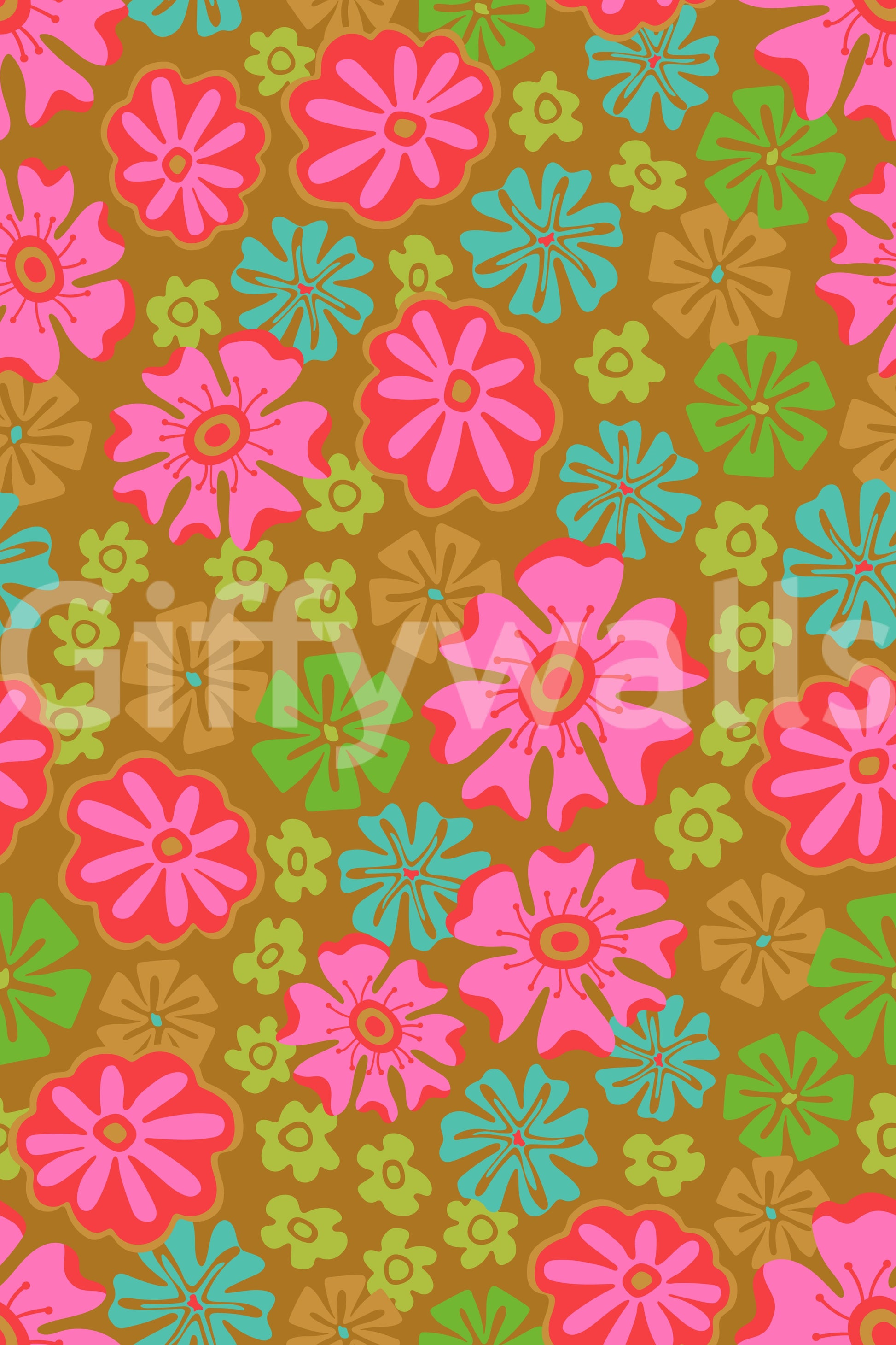 The wallpaper has a smooth, non-reflective matte finish.

