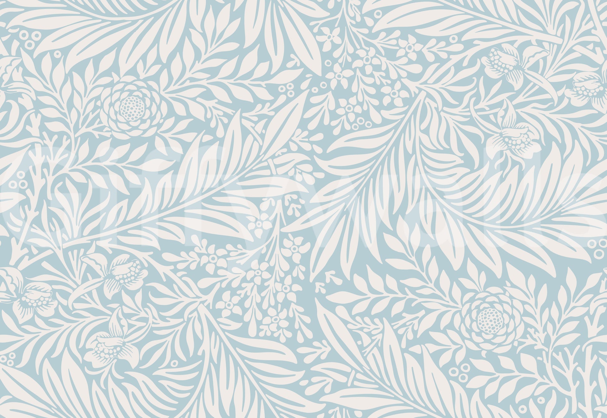 The wallpaper has a smooth, non-reflective matte finish.

