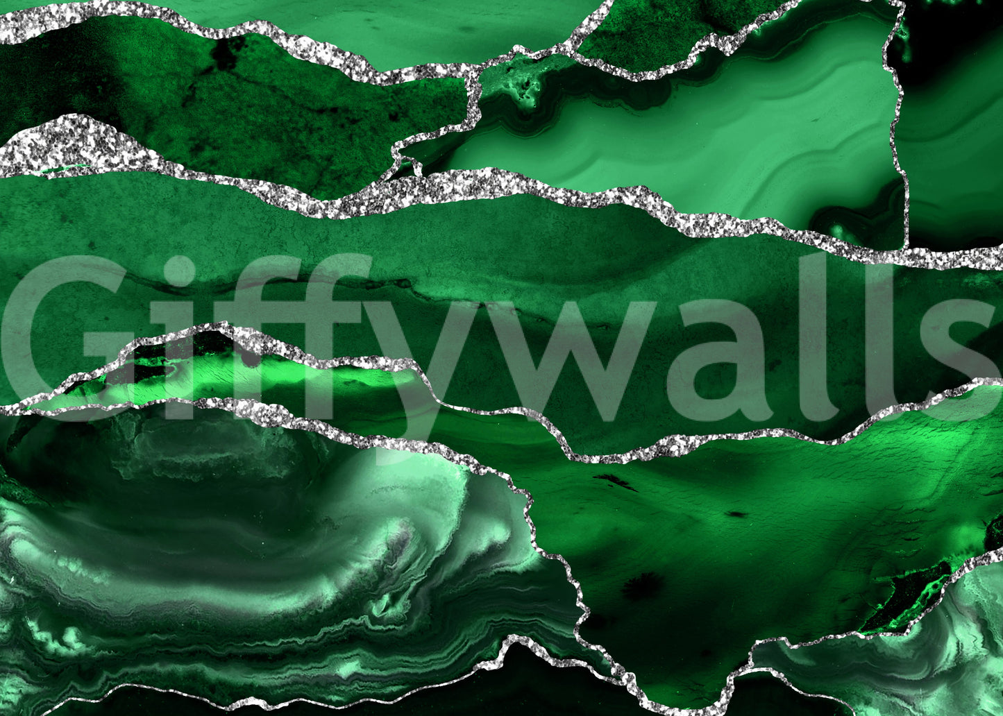 Emerald Agate Wall Mural