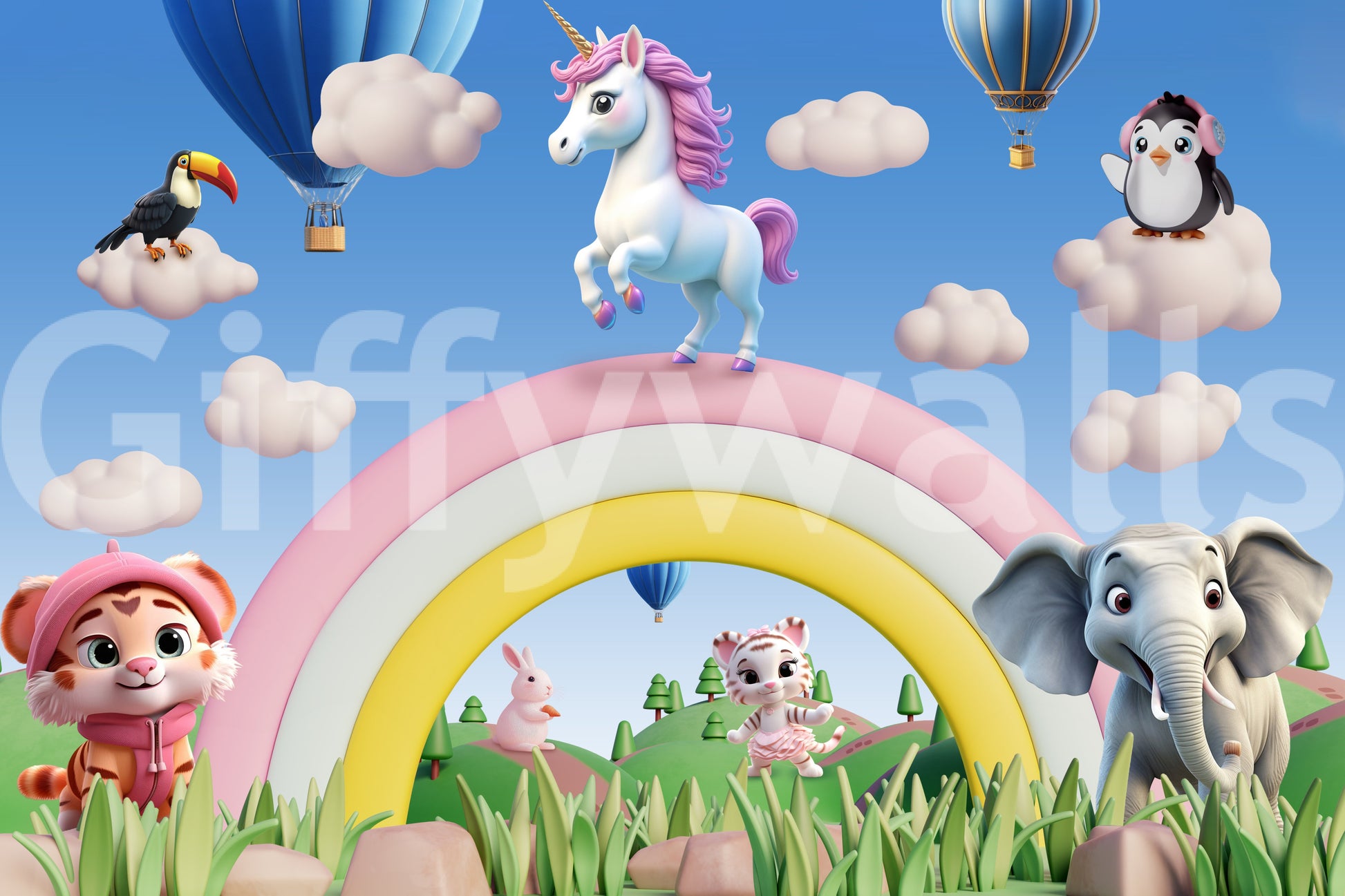 Sky-high pals, peaceful and calm

