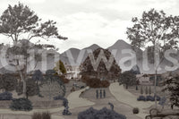 This wallpaper is perfect for a living room, study, or bedroom.
