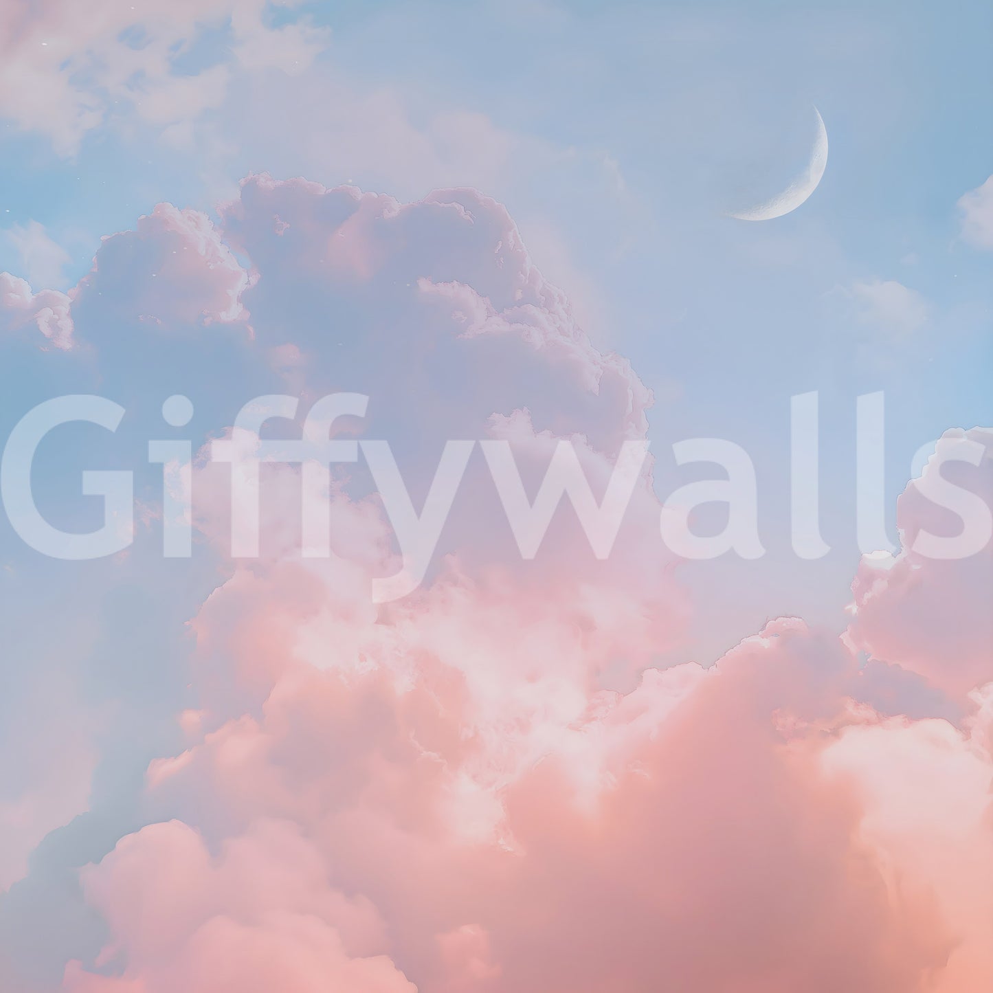 The style is a soft-focus illustration or a painterly design.

