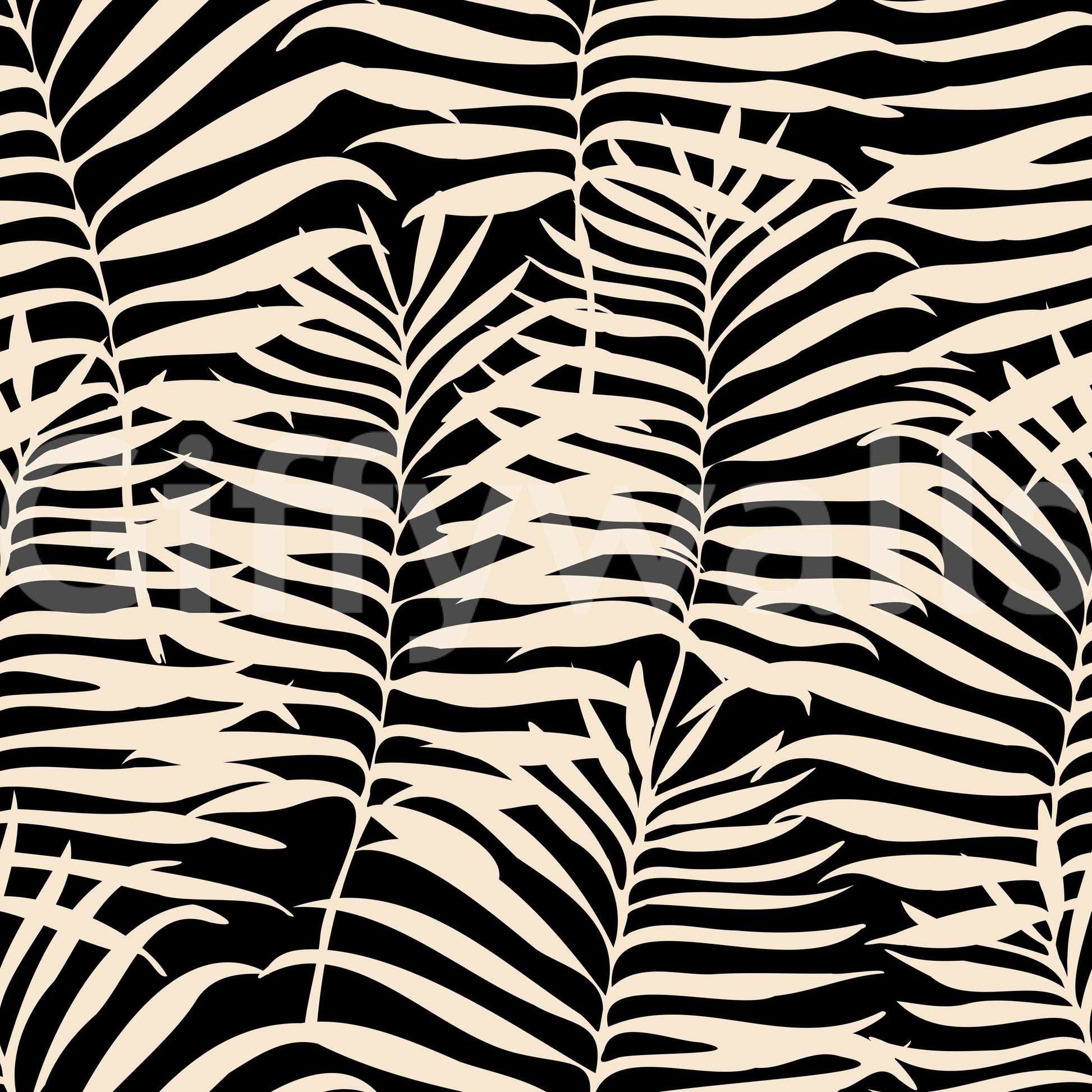 An interior with a soft and peaceful accent wall

