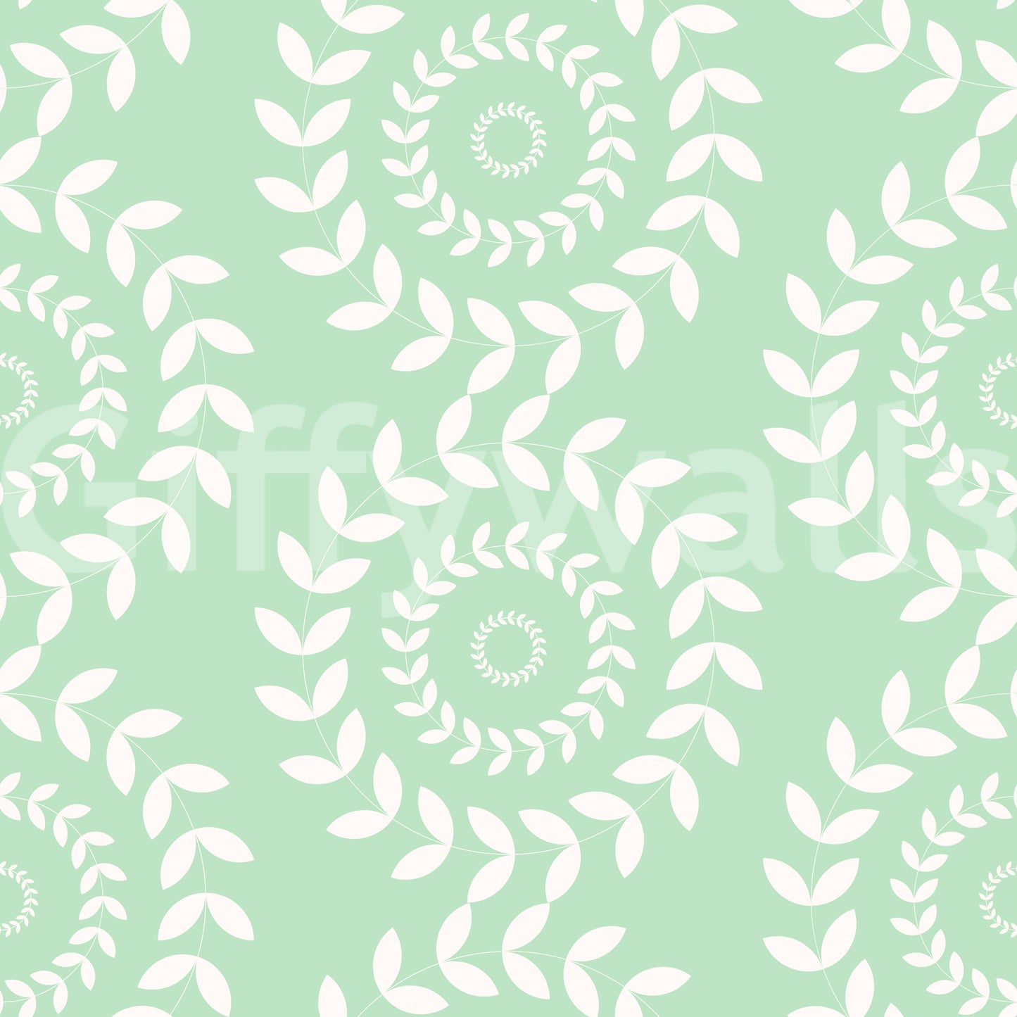 The wallpaper provides a refined and decorative backdrop.
