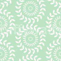 The wallpaper provides a refined and decorative backdrop.
