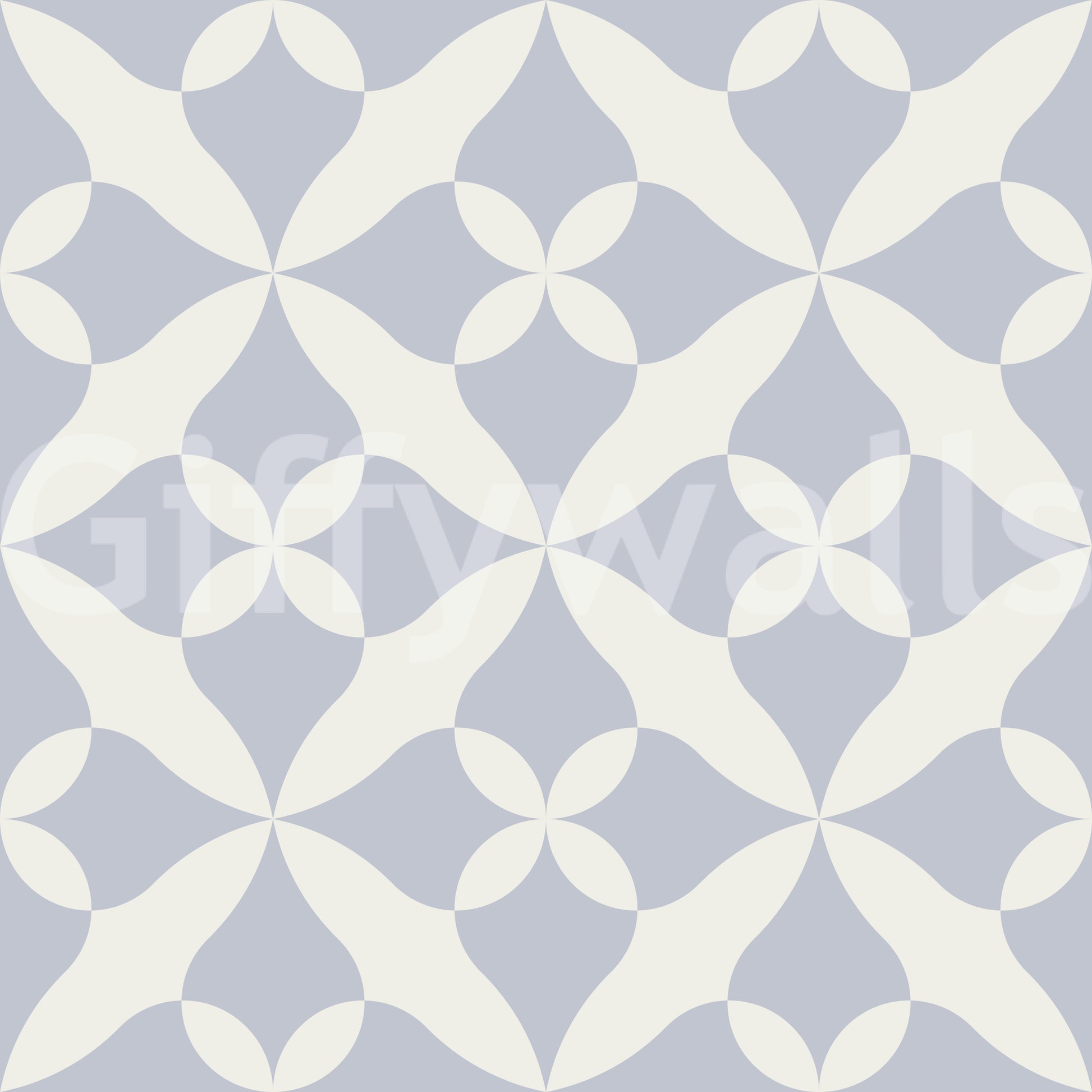 A seamless pattern of classic elements on a wall

