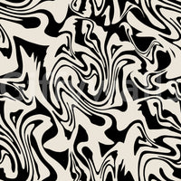 A seamless pattern of organic shapes on a wall

