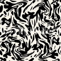 A seamless pattern of organic shapes on a wall

