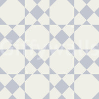 A seamless pattern of colorful tiles on a wall

