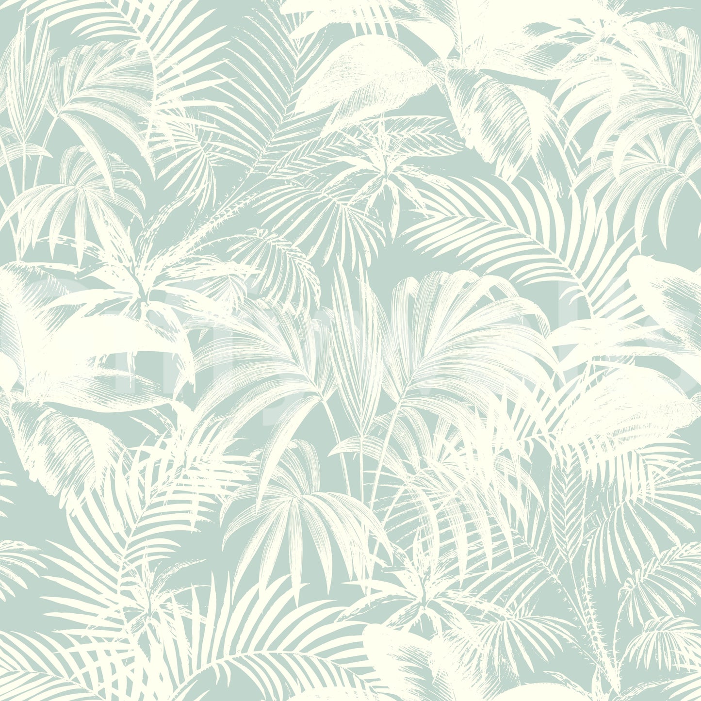 Quiet palm design wall mural.
