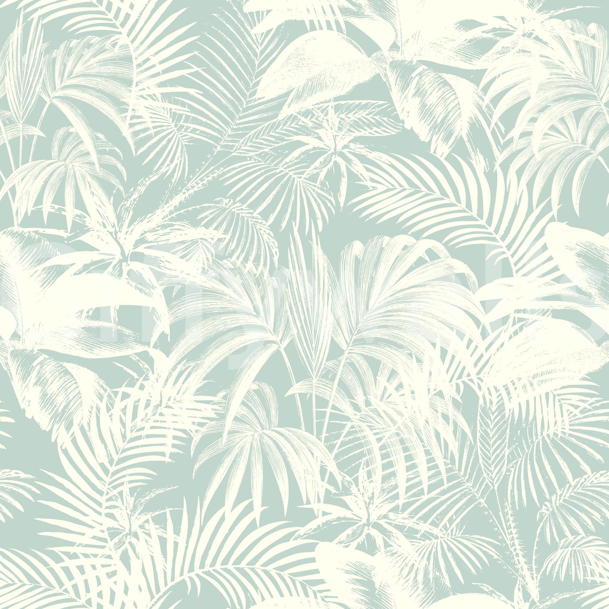 Quiet palm design wall mural.
