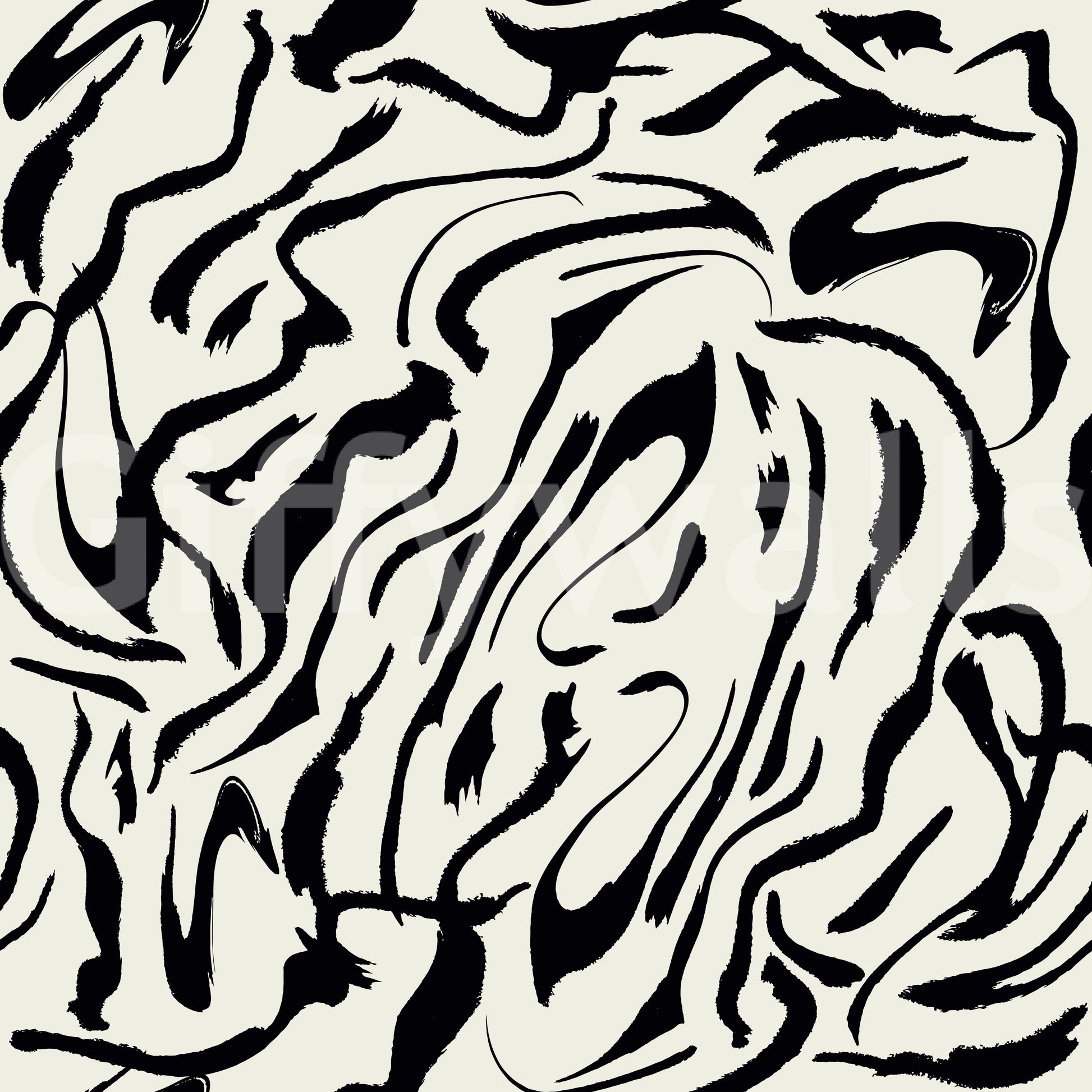 A detail of the brushstrokes and tones in the design.

