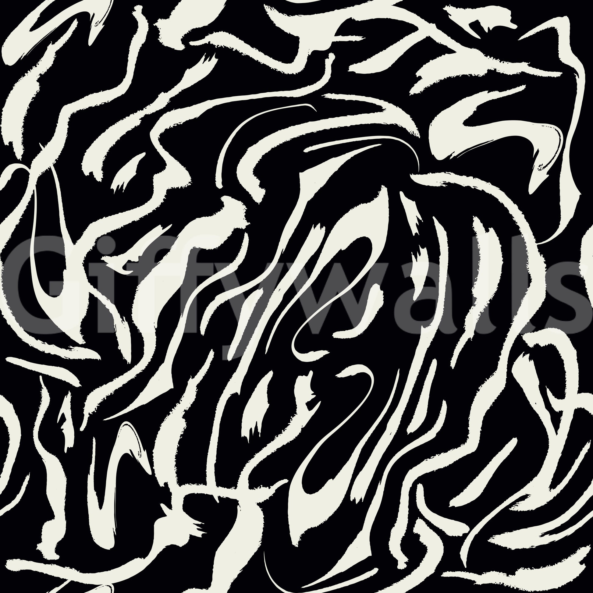 A detail of the brushstrokes and tones in the design.

