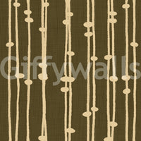 A detail of the bohemian striped pattern in the design.

