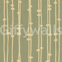 A detail of the bohemian striped pattern in the design.