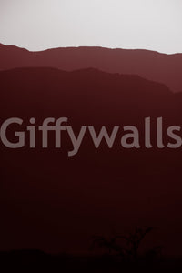 A detail of the brushstrokes and tones in the design.