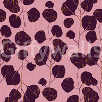 A high-quality dark botanical wall mural for walls.

