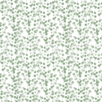 A sophisticated abstract botanical mural for decor.

