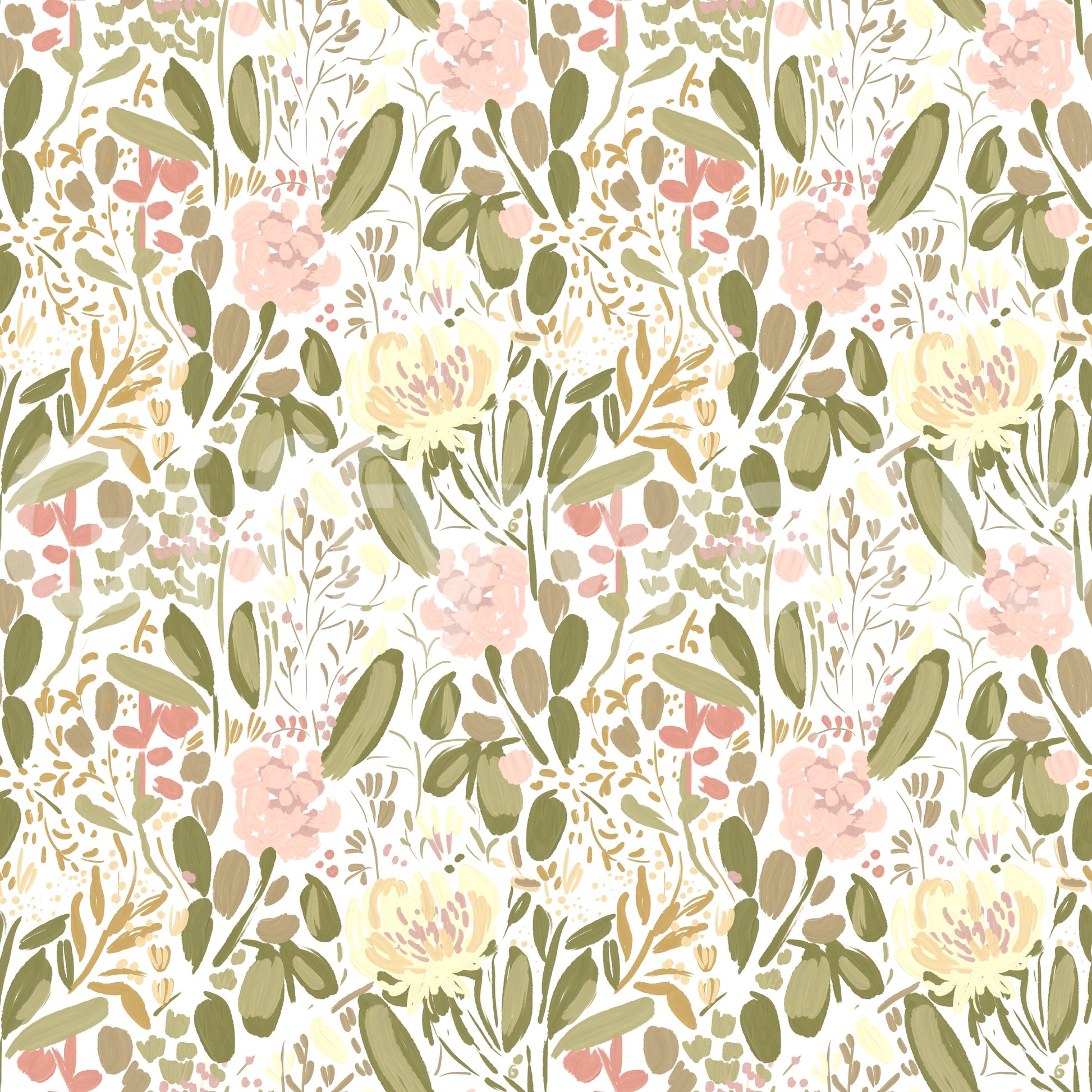 A detail of the warm tones in the flowers and greenery.

