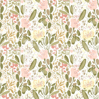 A detail of the warm tones in the flowers and greenery.

