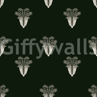 A high-quality dark botanical wall mural for walls.

