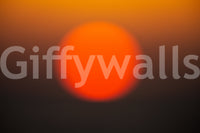 A high-quality abstract sunset wall mural for walls.

