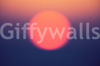 A high-quality abstract sunset wall mural for walls.

