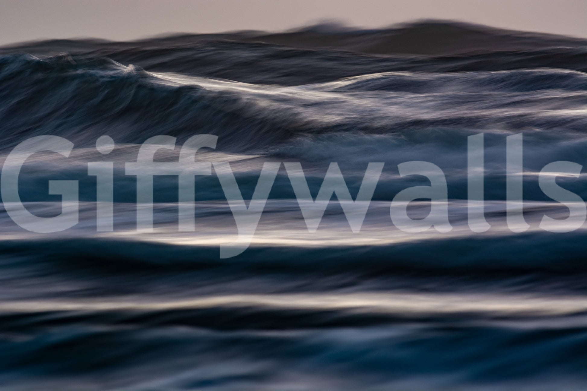 A high-quality serene ocean wall mural for walls.

