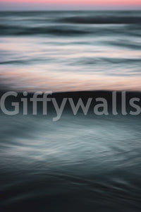 A high-quality serene ocean wall mural for walls.

