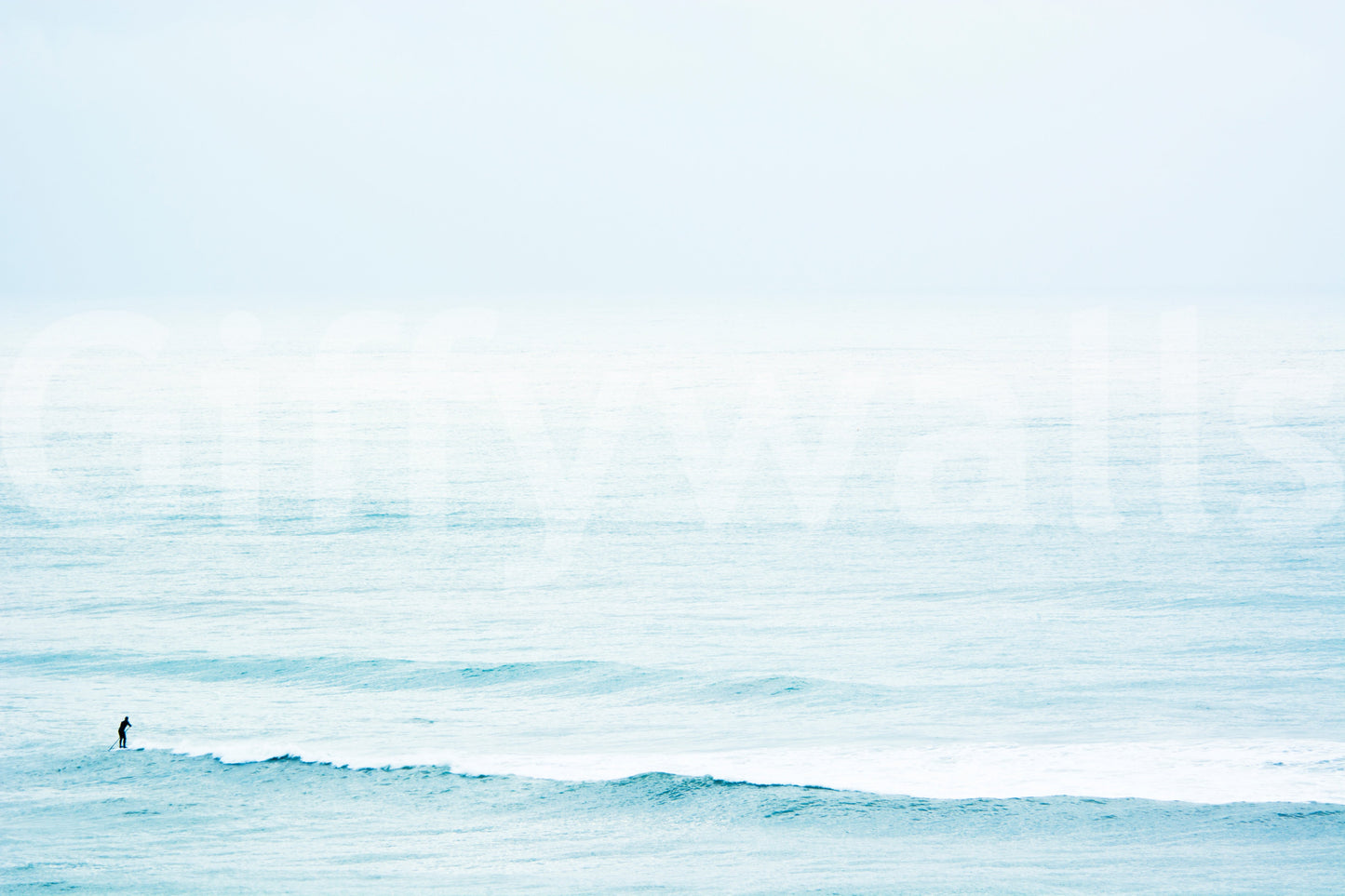 A high-quality serene ocean wall mural for walls.

