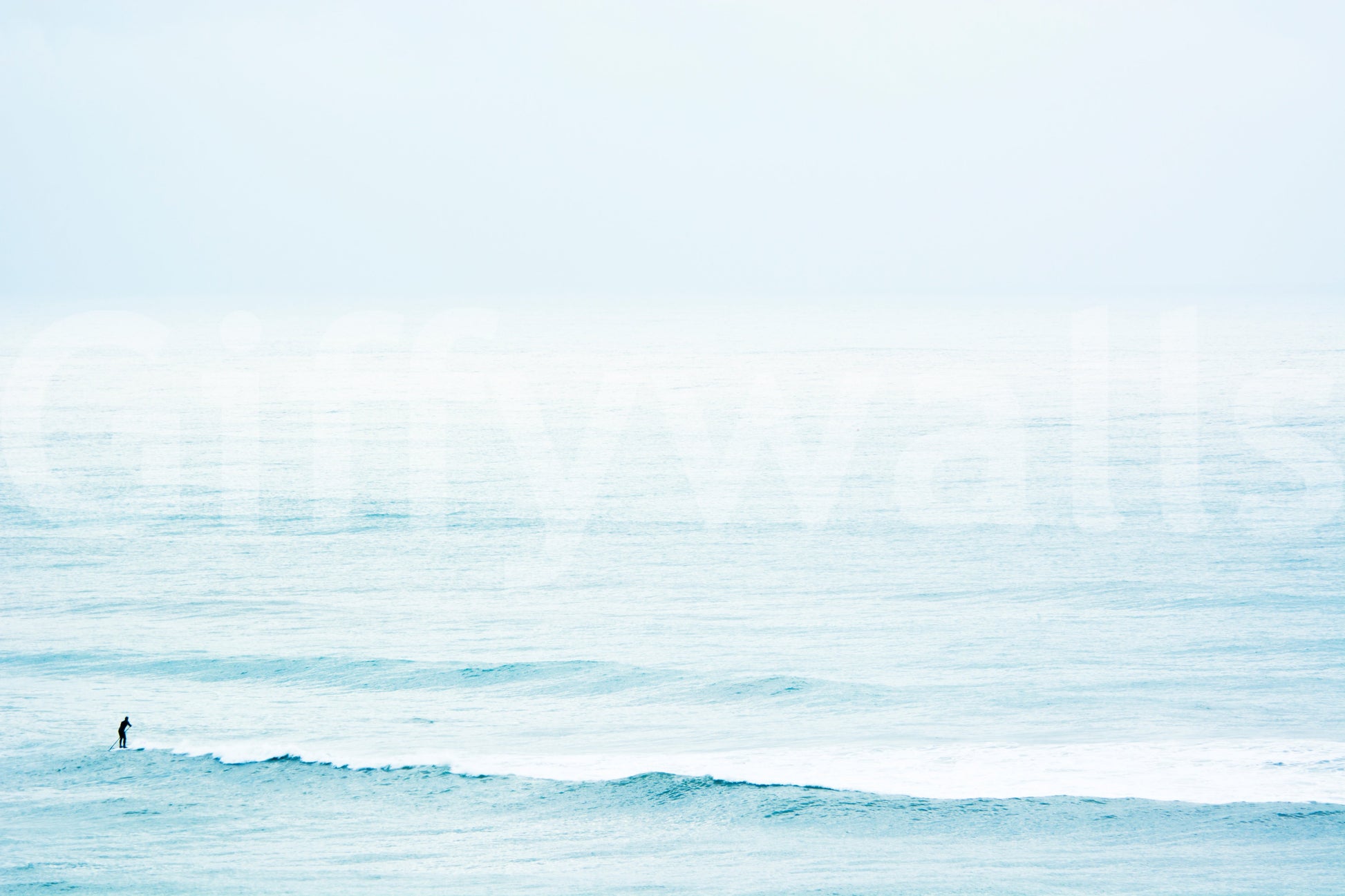 A high-quality serene ocean wall mural for walls.

