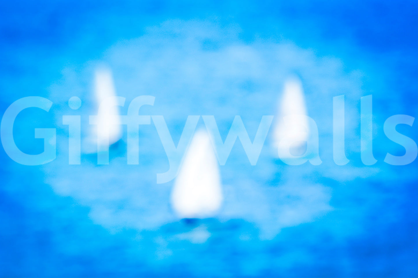 3 Sailboats Wall Mural