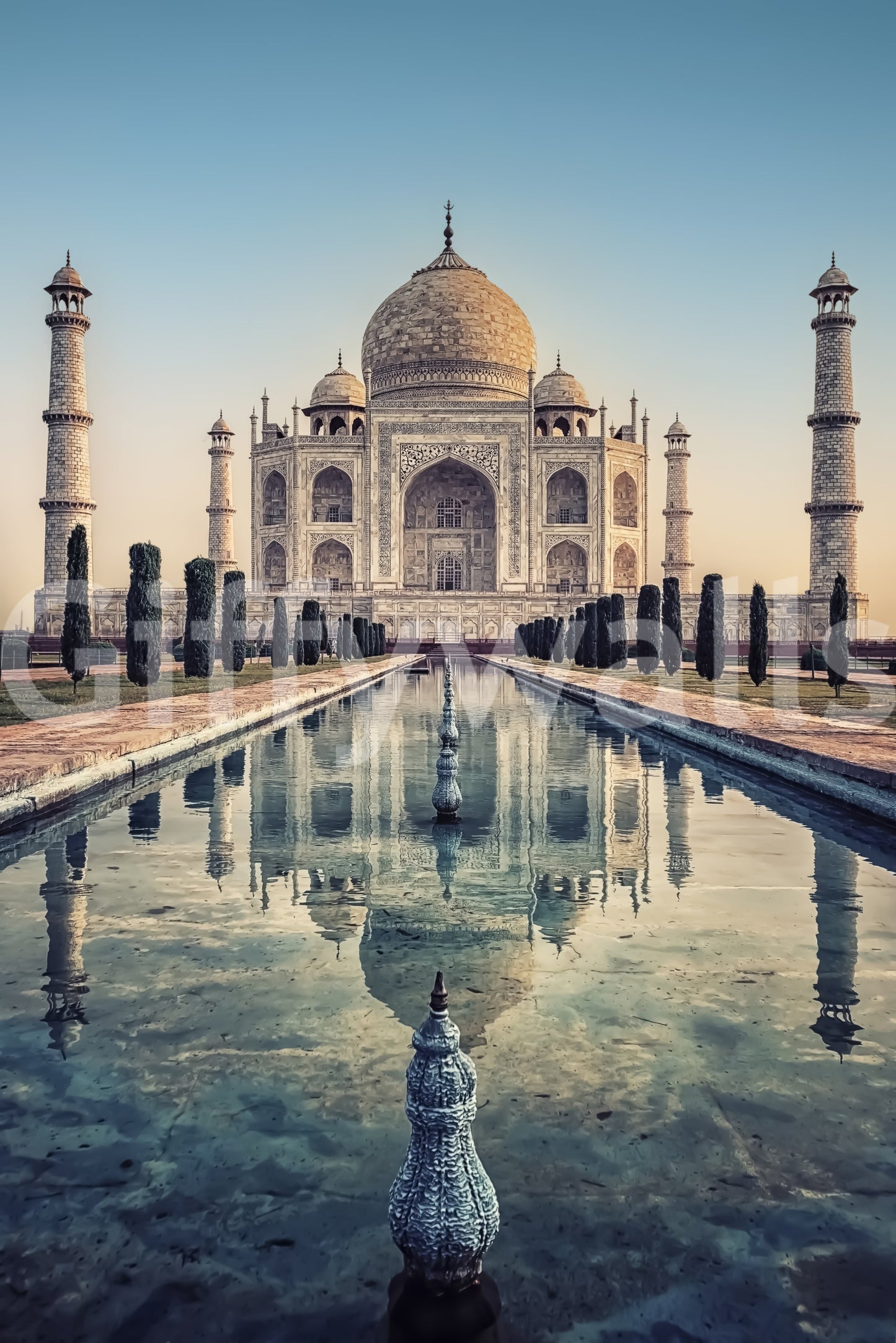 Taj Mahal: A Reflective Wonder Wall Mural