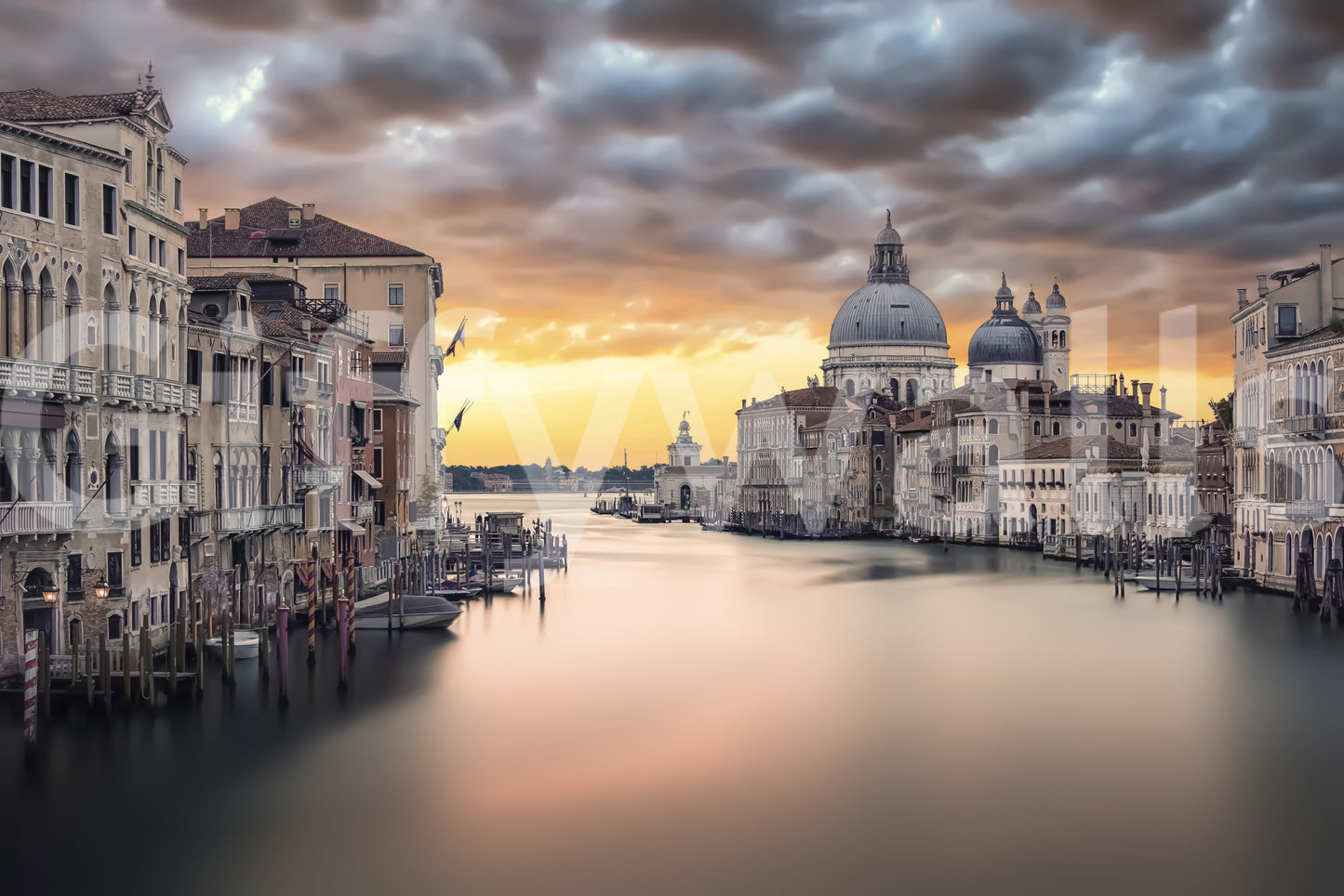 Grand Canal Sunset Wall Mural