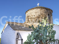 A high-quality minimalist church wall mural for walls.

