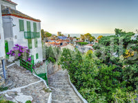 A high-quality serene coastal wall mural for walls.

