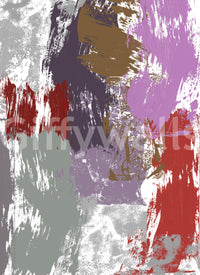 An artistic nature inspired mural for home decor.

