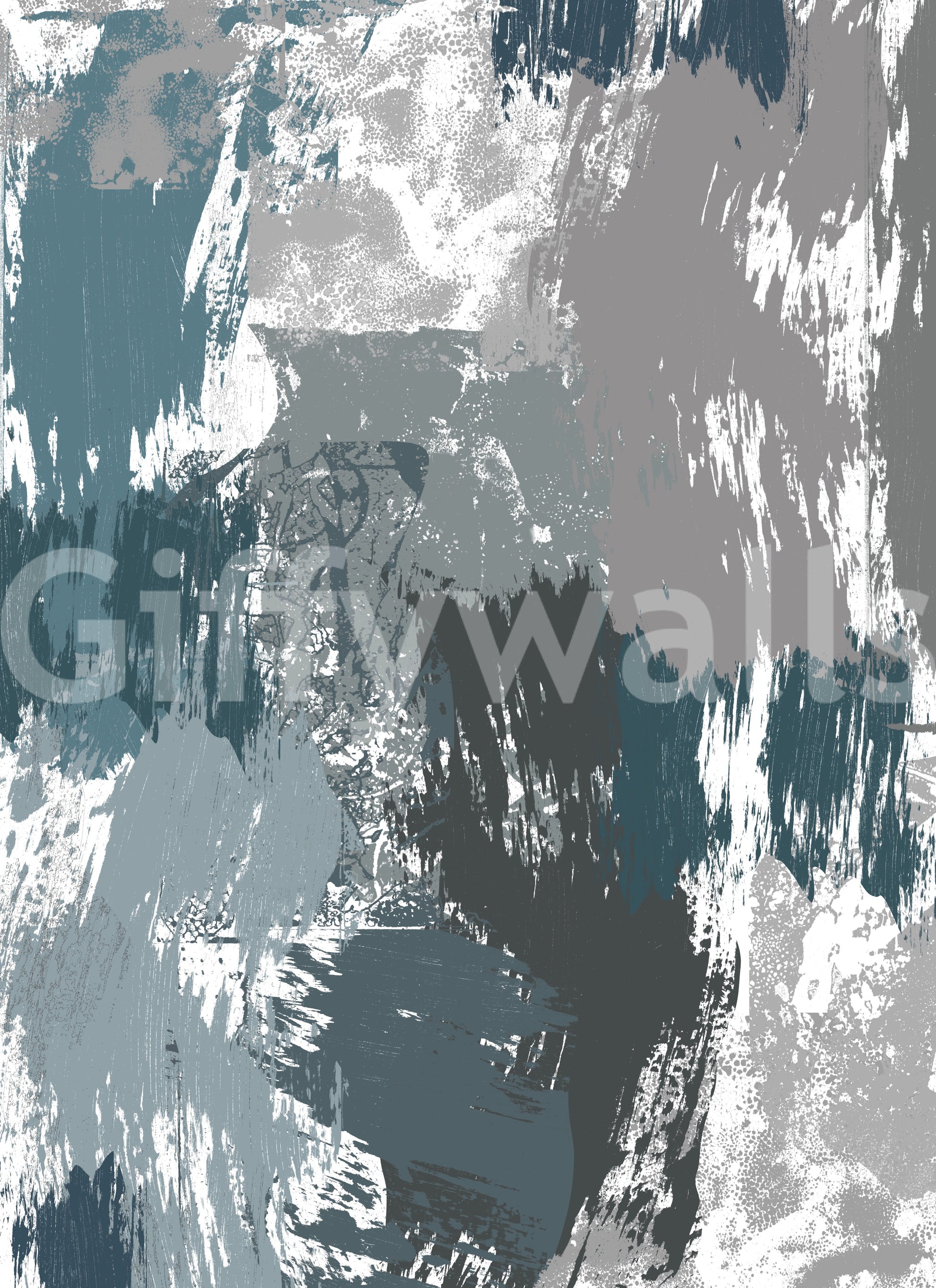 An artistic nature inspired mural for home decor.

