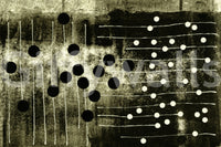 A calming abstract design wallpaper mural that defines a space.

